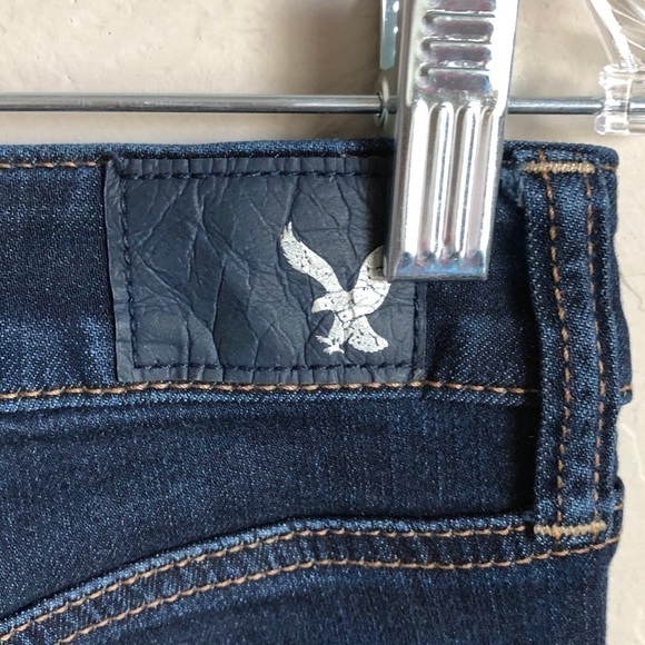 American Eagle Dark Wash Super‎ Stretch Jeggings - Picture 9 of 11